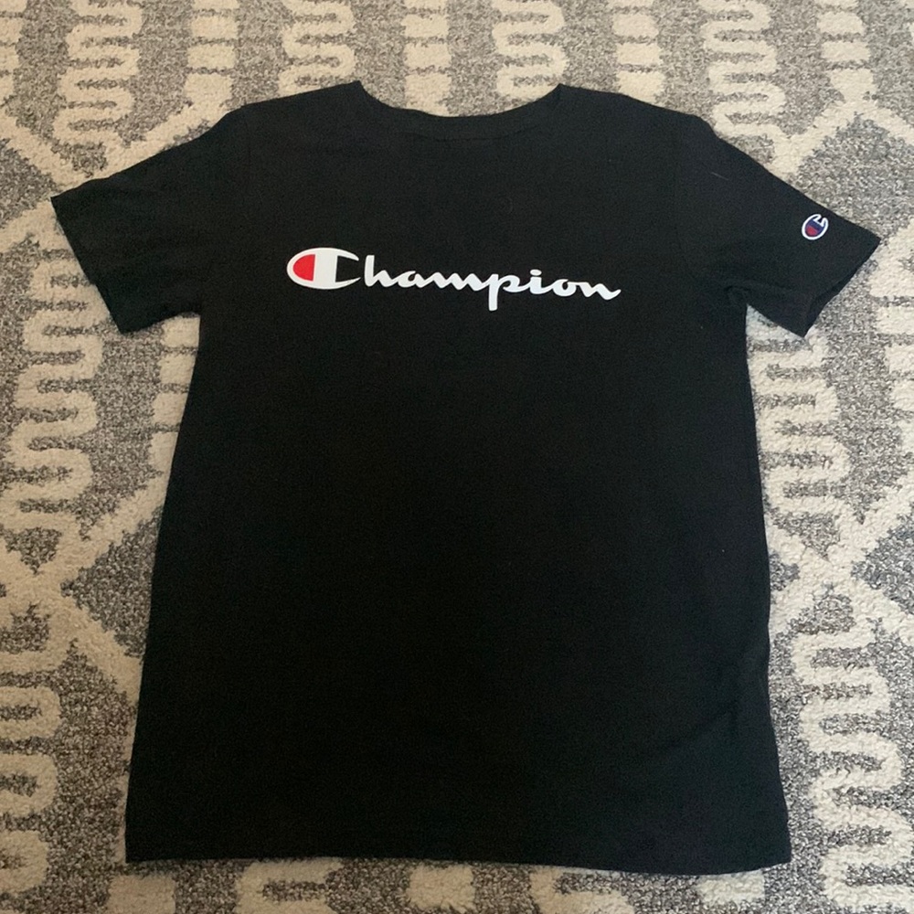 Kids Large Black Champion Shirt